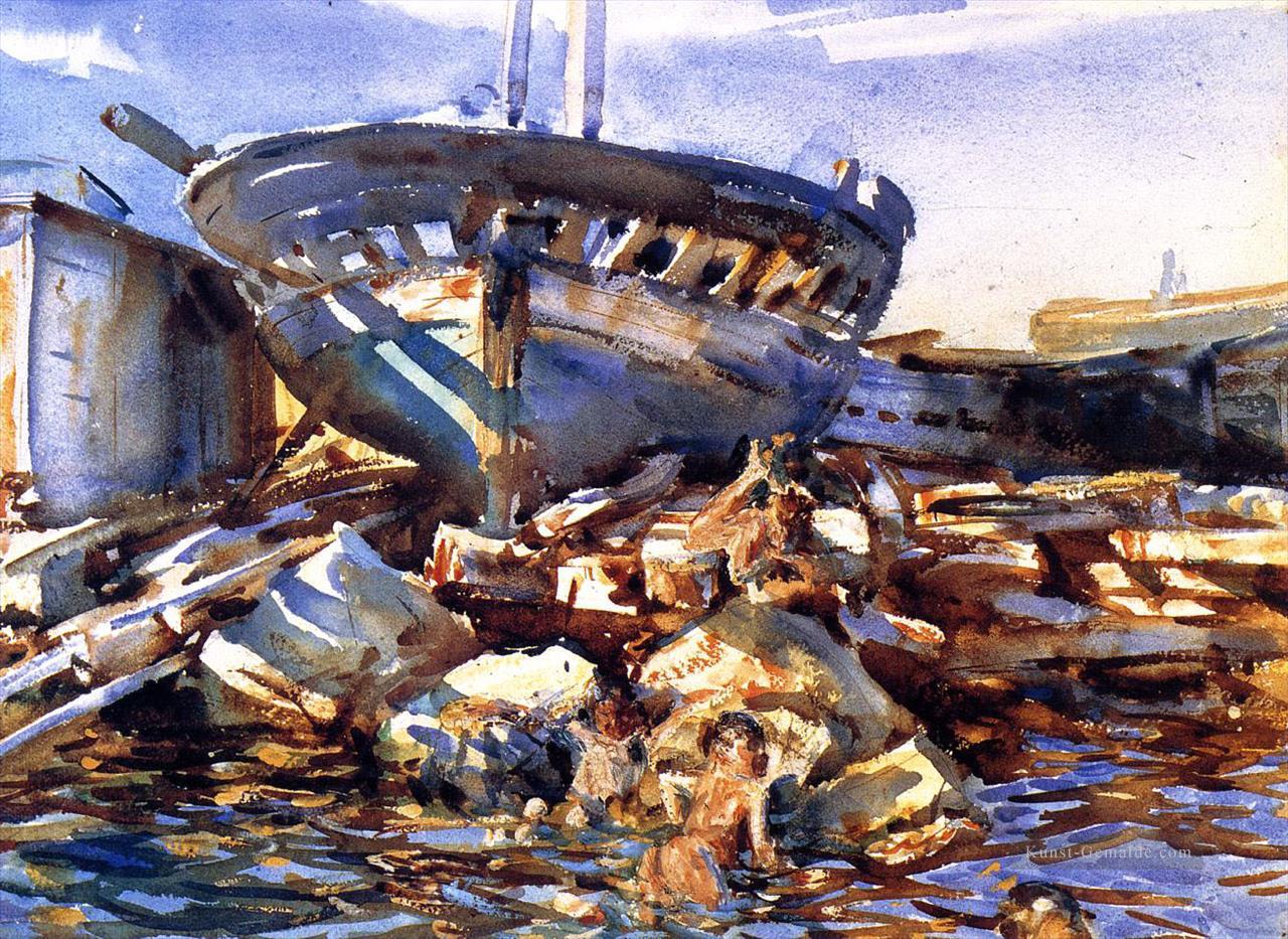 Flotsam und Jetsam Landschaft John Singer Sargent Ölgemälde